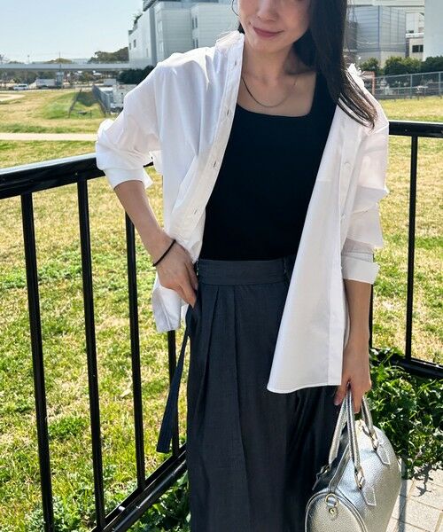 LAUTREAMONT / ロートレアモン キャミソール・チューブトップ | 【WEB限定】スクエアネックタンクトップ≪手洗い可能≫ | 詳細6