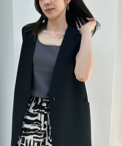 LAUTREAMONT/ロートレアモン 【WEB限定】ニットタンクトップ≪手洗い可能≫ チャコールグレー 9号 LAUTREAMONT/ロートレアモン 【WEB限定】ニットタンクトップ≪手洗い可能≫ チャコールグレー 9号