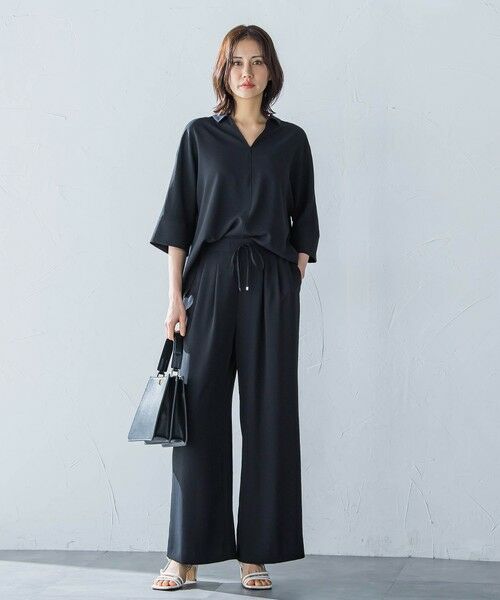 LAUTREAMONT / ロートレアモン シャツ・ブラウス | 【一部店舗限定販売】キレイ×リラックス スキッパーブラウス≪接触冷感/UV/洗濯機で洗える≫ | 詳細3