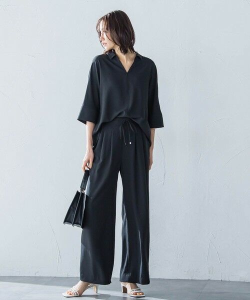 LAUTREAMONT / ロートレアモン シャツ・ブラウス | 【一部店舗限定販売】キレイ×リラックス スキッパーブラウス≪接触冷感/UV/洗濯機で洗える≫ | 詳細4