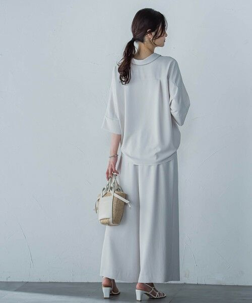 LAUTREAMONT / ロートレアモン シャツ・ブラウス | 【一部店舗限定販売】キレイ×リラックス スキッパーブラウス≪接触冷感/UV/洗濯機で洗える≫ | 詳細12