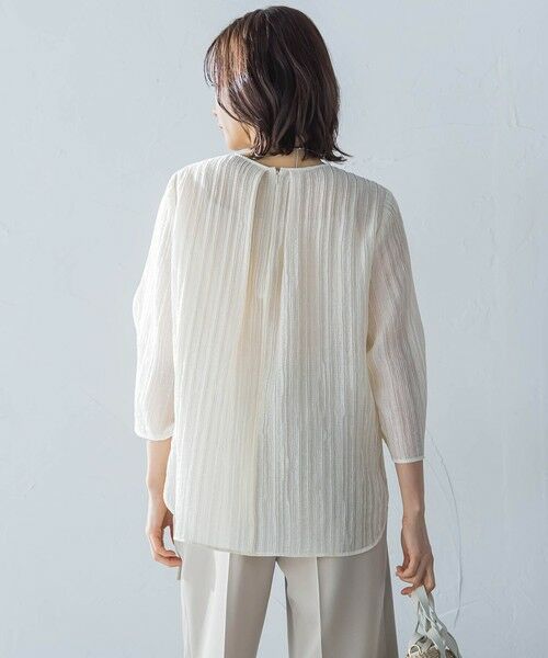 LAUTREAMONT / ロートレアモン シャツ・ブラウス | リボン袖楊柳ブラウス≪洗濯機で洗える≫ | 詳細2