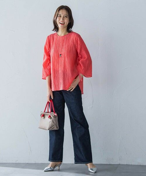 LAUTREAMONT / ロートレアモン シャツ・ブラウス | リボン袖楊柳ブラウス≪洗濯機で洗える≫ | 詳細9