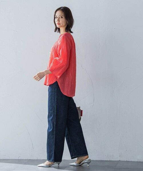 LAUTREAMONT / ロートレアモン シャツ・ブラウス | リボン袖楊柳ブラウス≪洗濯機で洗える≫ | 詳細10