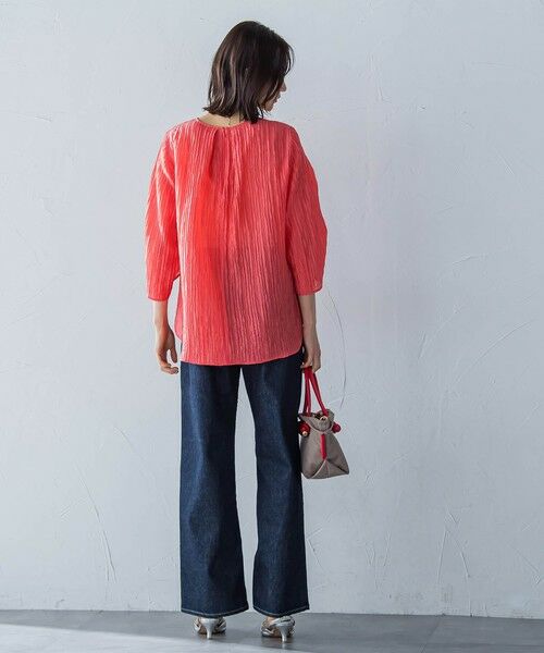 LAUTREAMONT / ロートレアモン シャツ・ブラウス | リボン袖楊柳ブラウス≪洗濯機で洗える≫ | 詳細11