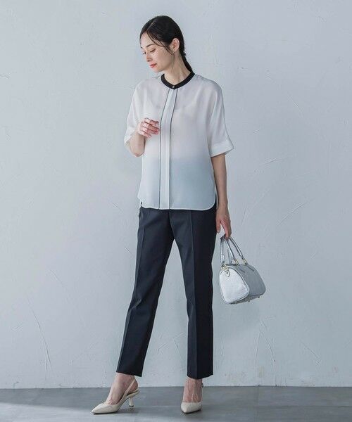 LAUTREAMONT / ロートレアモン シャツ・ブラウス | ジョーゼット配色ブラウス≪洗濯機で洗える≫ | 詳細3