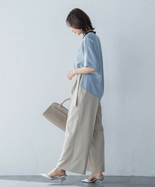 LAUTREAMONT / ロートレアモン シャツ・ブラウス | ジョーゼット配色ブラウス≪洗濯機で洗える≫ | 詳細13