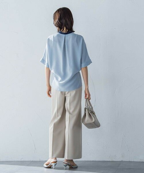 LAUTREAMONT / ロートレアモン シャツ・ブラウス | ジョーゼット配色ブラウス≪洗濯機で洗える≫ | 詳細14