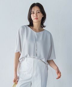 LAUTREAMONT / ロートレアモン シャツ・ブラウス | キレイ×リラックス ハーフスリーブブラウス≪接触冷感/UV/洗濯機で洗える≫