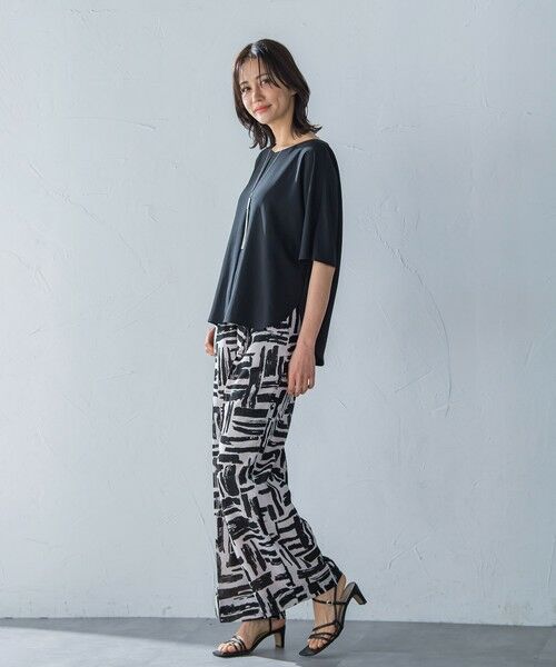 LAUTREAMONT / ロートレアモン シャツ・ブラウス | キレイ×リラックス ハーフスリーブブラウス≪接触冷感/UV/洗濯機で洗える≫ | 詳細3