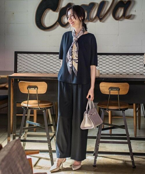 LAUTREAMONT / ロートレアモン シャツ・ブラウス | キレイ×リラックス ハーフスリーブブラウス≪接触冷感/UV/洗濯機で洗える≫ | 詳細8