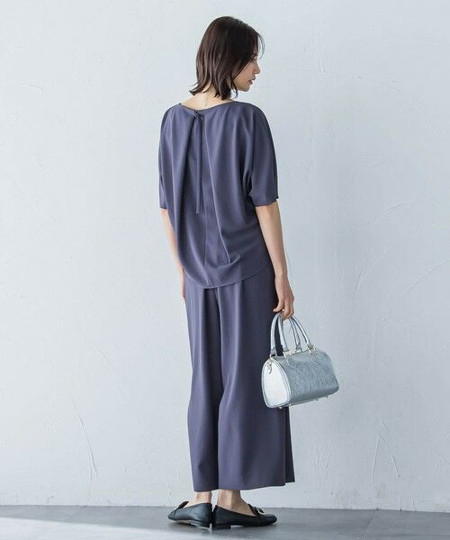 LAUTREAMONT / ロートレアモン キレイ×リラックス ハーフスリーブブラウス≪接触冷感/UV/洗濯機で洗える≫ キレイ×リラックス ハーフスリーブブラウス≪接触冷感/UV/洗濯機