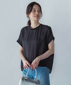 LAUTREAMONT / ロートレアモン シャツ・ブラウス | 【一部店舗限定販売】シャイニーシアーコンビプルオーバー≪手洗い可能≫