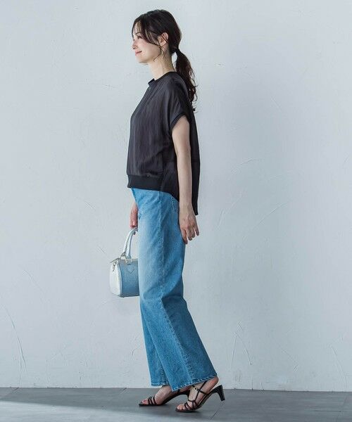 LAUTREAMONT / ロートレアモン シャツ・ブラウス | 【一部店舗限定販売】シャイニーシアーコンビプルオーバー≪手洗い可能≫ | 詳細9