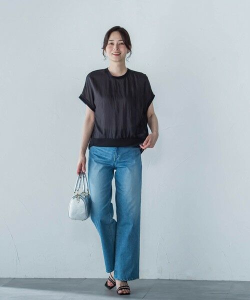 LAUTREAMONT / ロートレアモン シャツ・ブラウス | 【一部店舗限定販売】シャイニーシアーコンビプルオーバー≪手洗い可能≫ | 詳細6