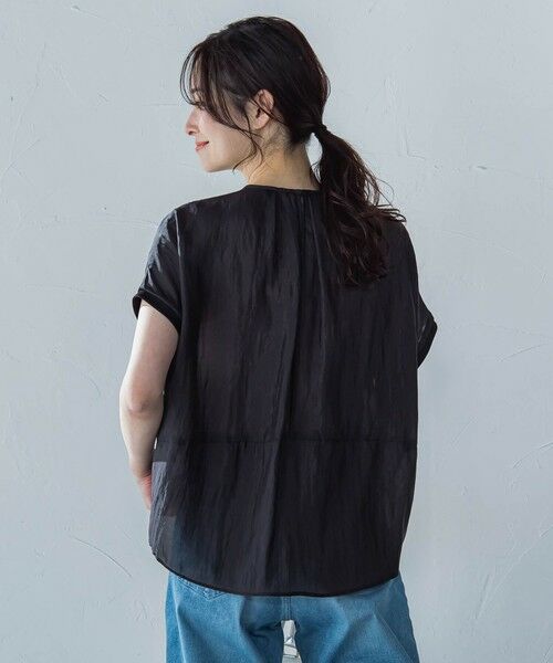 LAUTREAMONT / ロートレアモン シャツ・ブラウス | 【一部店舗限定販売】シャイニーシアーコンビプルオーバー≪手洗い可能≫ | 詳細7