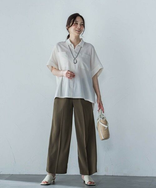 LAUTREAMONT / ロートレアモン シャツ・ブラウス | 【一部店舗限定販売】ミニマルシャツライクプルオーバー≪手洗い可能≫ | 詳細1