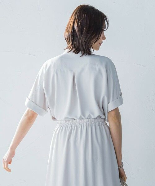 LAUTREAMONT / ロートレアモン シャツ・ブラウス | キレイ×リラックス バンドカラーブラウス≪接触冷感/UV/洗濯機で洗える≫ | 詳細6