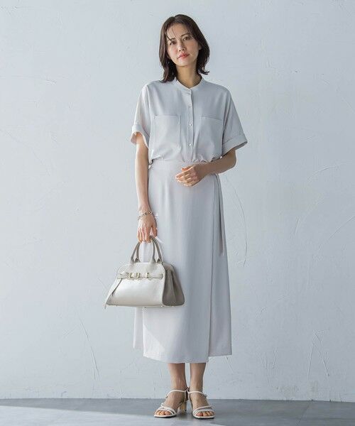 LAUTREAMONT / ロートレアモン シャツ・ブラウス | キレイ×リラックス バンドカラーブラウス≪接触冷感/UV/洗濯機で洗える≫ | 詳細7