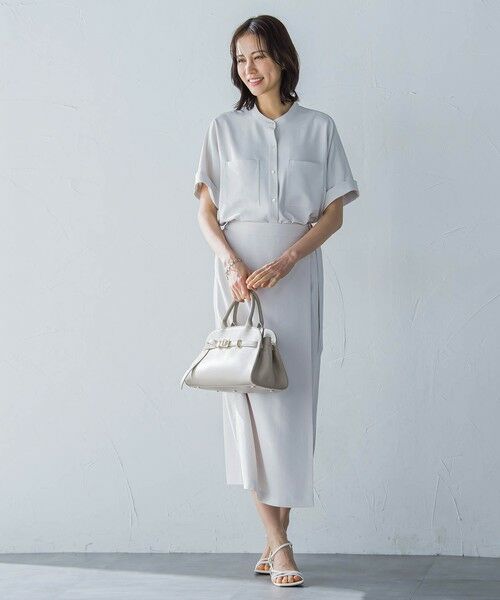 LAUTREAMONT / ロートレアモン シャツ・ブラウス | キレイ×リラックス バンドカラーブラウス≪接触冷感/UV/洗濯機で洗える≫ | 詳細8