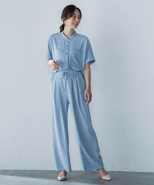 LAUTREAMONT / ロートレアモン シャツ・ブラウス | キレイ×リラックス バンドカラーブラウス≪接触冷感/UV/洗濯機で洗える≫ | 詳細16