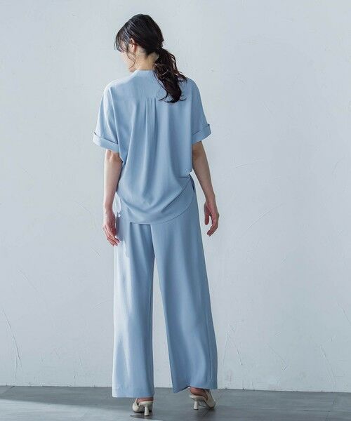 LAUTREAMONT / ロートレアモン シャツ・ブラウス | キレイ×リラックス バンドカラーブラウス≪接触冷感/UV/洗濯機で洗える≫ | 詳細18