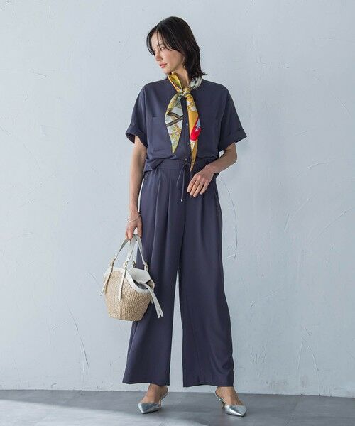 LAUTREAMONT / ロートレアモン シャツ・ブラウス | キレイ×リラックス バンドカラーブラウス≪接触冷感/UV/洗濯機で洗える≫ | 詳細20