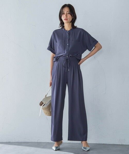 LAUTREAMONT / ロートレアモン シャツ・ブラウス | キレイ×リラックス バンドカラーブラウス≪接触冷感/UV/洗濯機で洗える≫ | 詳細23