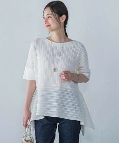 LAUTREAMONT / ロートレアモン シャツ・ブラウス | 綿麻ラッセル5分袖ブラウス≪手洗い可能≫