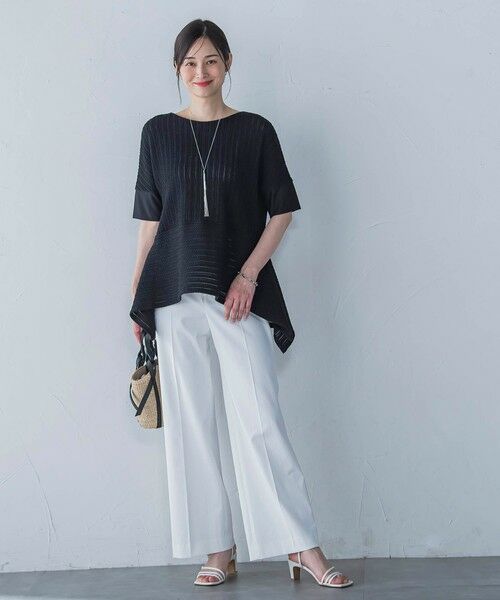 LAUTREAMONT / ロートレアモン シャツ・ブラウス | 綿麻ラッセル5分袖ブラウス≪手洗い可能≫ | 詳細13