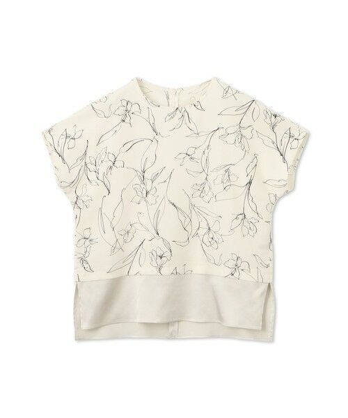 LAUTREAMONT / ロートレアモン シャツ・ブラウス | ラインフラワープリントブラウス≪洗濯機で洗える≫ | 詳細1