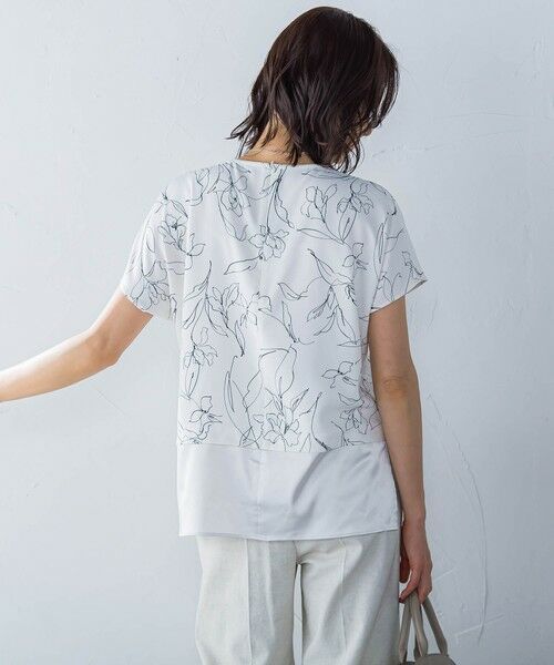 LAUTREAMONT / ロートレアモン シャツ・ブラウス | ラインフラワープリントブラウス≪洗濯機で洗える≫ | 詳細2