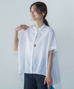 セール】 リボン袖楊柳ブラウス≪洗濯機で洗える≫ （シャツ
