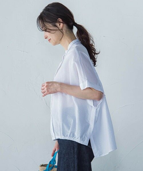 LAUTREAMONT / ロートレアモン シャツ・ブラウス | 【WEB限定】バンドカラーブラウス≪手洗い可能≫ | 詳細4