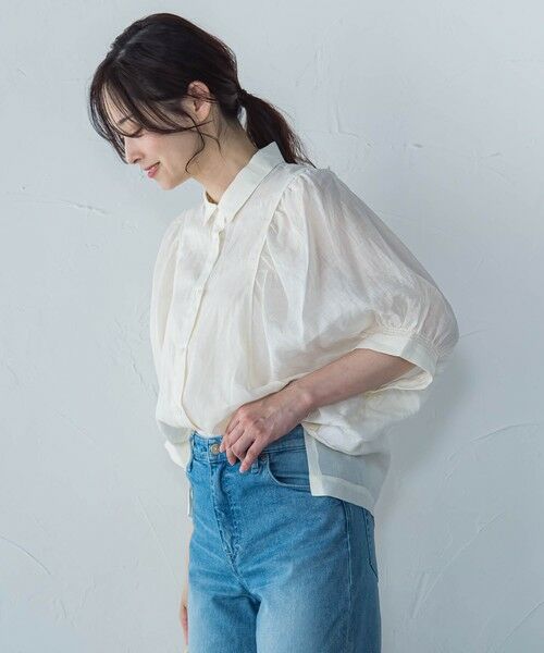 LAUTREAMONT / ロートレアモン シャツ・ブラウス | 【WEB限定】シアースリーブギャザーカラーブラウス≪手洗い可能≫ | 詳細3