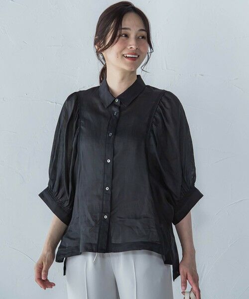 LAUTREAMONT / ロートレアモン シャツ・ブラウス | 【WEB限定】シアースリーブギャザーカラーブラウス≪手洗い可能≫ | 詳細6