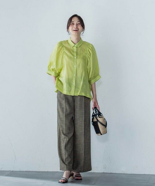 LAUTREAMONT / ロートレアモン シャツ・ブラウス | 【WEB限定】シアースリーブギャザーカラーブラウス≪手洗い可能≫ | 詳細8