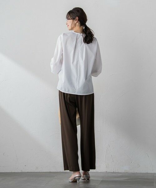 LAUTREAMONT / ロートレアモン シャツ・ブラウス | 【WEB限定】クールマックスサッカーブラウス≪洗濯機で洗える≫ | 詳細5