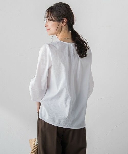 LAUTREAMONT / ロートレアモン シャツ・ブラウス | 【WEB限定】クールマックスサッカーブラウス≪洗濯機で洗える≫ | 詳細1