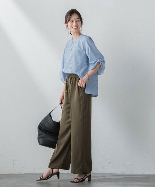 LAUTREAMONT / ロートレアモン シャツ・ブラウス | 【WEB限定】クールマックスサッカーブラウス≪洗濯機で洗える≫ | 詳細10