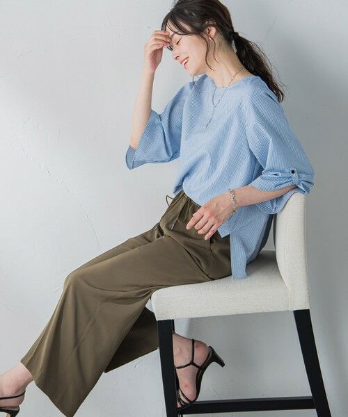 LAUTREAMONT / ロートレアモン シャツ・ブラウス | 【WEB限定】クールマックスサッカーブラウス≪洗濯機で洗える≫ | 詳細11