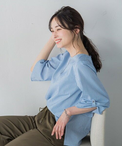 LAUTREAMONT / ロートレアモン シャツ・ブラウス | 【WEB限定】クールマックスサッカーブラウス≪洗濯機で洗える≫ | 詳細12