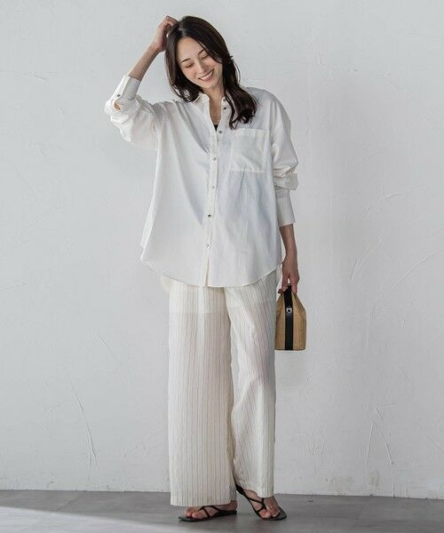 LAUTREAMONT / ロートレアモン シャツ・ブラウス | 【WEB限定】極上ライトデニムシャツ≪洗濯機で洗える≫ | 詳細9