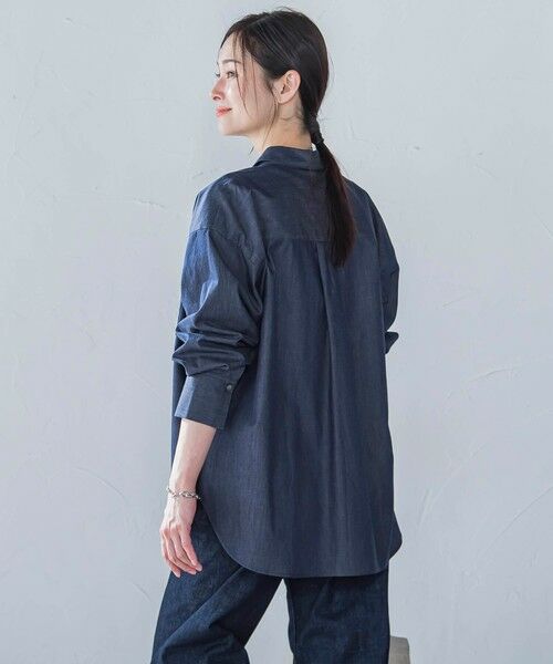 LAUTREAMONT / ロートレアモン シャツ・ブラウス | 【WEB限定】極上ライトデニムシャツ≪洗濯機で洗える≫ | 詳細14