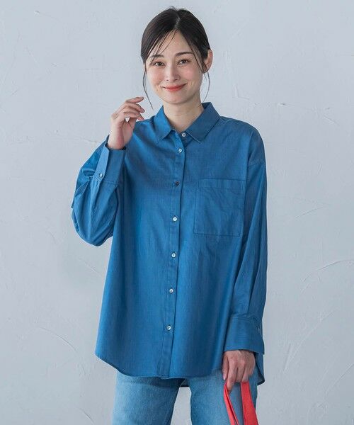 LAUTREAMONT / ロートレアモン シャツ・ブラウス | 【WEB限定】極上ライトデニムシャツ≪洗濯機で洗える≫ | 詳細25