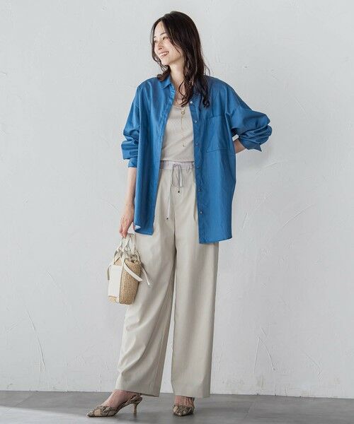 LAUTREAMONT / ロートレアモン シャツ・ブラウス | 【WEB限定】極上ライトデニムシャツ≪洗濯機で洗える≫ | 詳細30