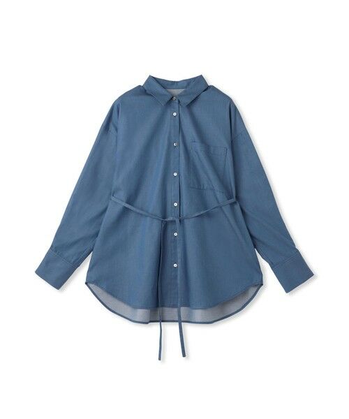 LAUTREAMONT / ロートレアモン シャツ・ブラウス | 【WEB限定】極上ライトデニムシャツ≪洗濯機で洗える≫ | 詳細18