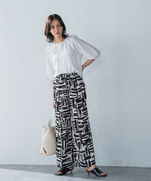 LAUTREAMONT / ロートレアモン シャツ・ブラウス | 【WEB限定】ローンレース切り替えブラウス | 詳細1