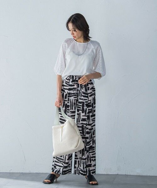 LAUTREAMONT / ロートレアモン シャツ・ブラウス | 【WEB限定】ローンレース切り替えブラウス | 詳細2