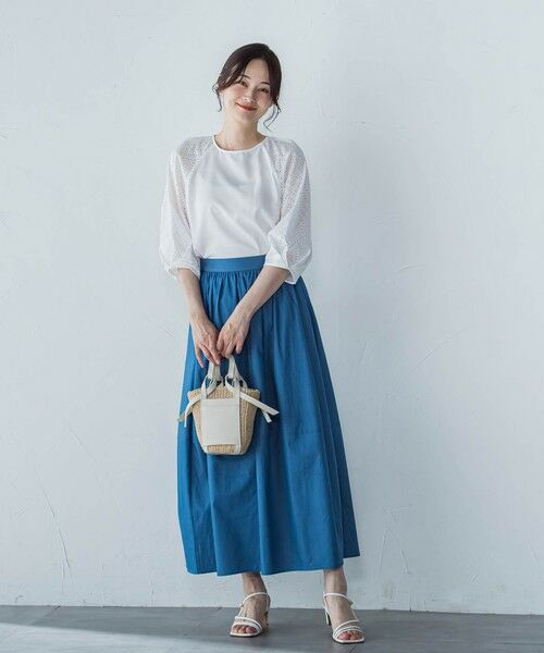 LAUTREAMONT / ロートレアモン シャツ・ブラウス | 【WEB限定】ローンレース切り替えブラウス | 詳細3